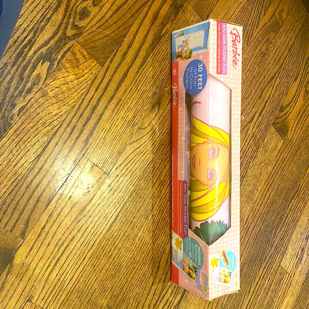 RARE 2006 unopened  Barbie My Sized Poster Fun- Over the door. Stickers too!!